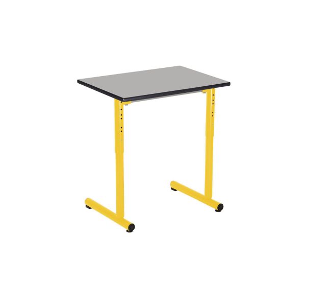 Lot de 2 tables réglables Nila II chants surmoulés - Mobidecor