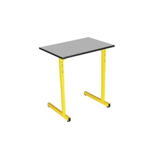 Lot de 2 tables réglables Rubi chants surmoulés - Mobidecor