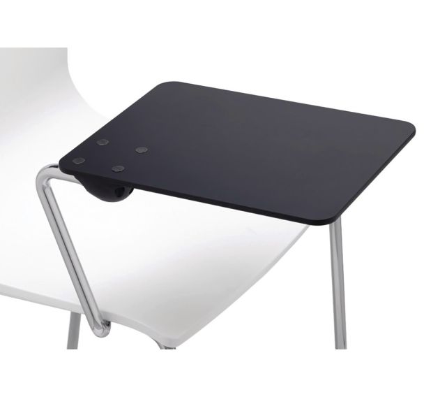 Lot de 2 tablettes HPL pour chaises Alice - noir