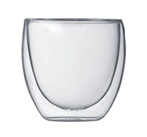 Lot de 2 verres double paroi 8 cl - Pavina - BODUM