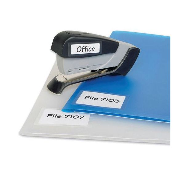 Lot de 30 30 Etiquettes plastifiables, 20 x 60 mm, adhésif permanent