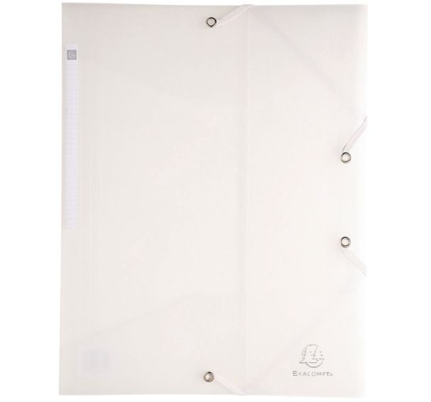 Lot de 30 chemises à élastique 3 rabats PP 5/10e Chromaline A4 incolore