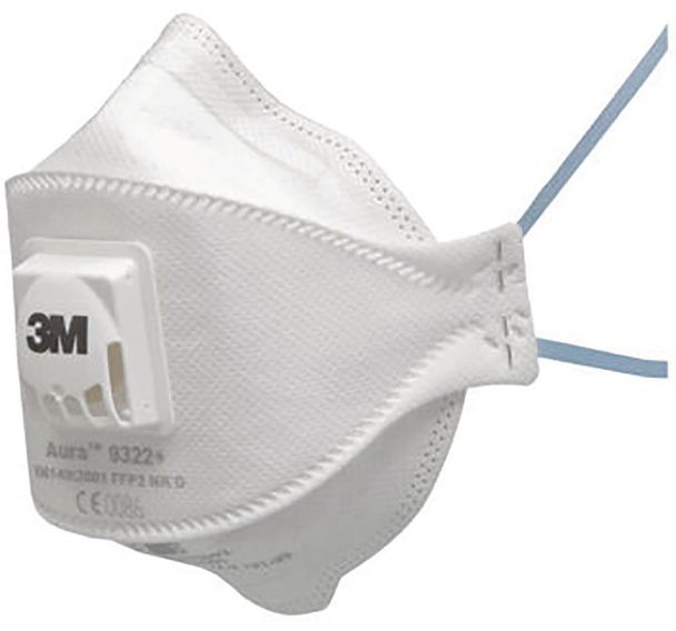 Lot de 330 Masque 3M Aura 9322+ FFP2 NR D avec soupape Cool Flow
