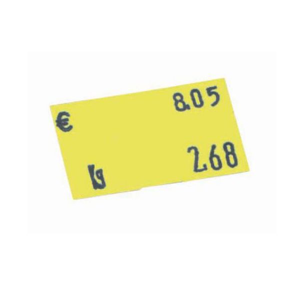 Lot de 36 1200 étiquette Tovel compact Jaune