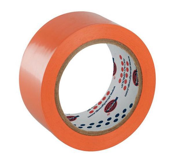 Lot de 36 Ruban adhésif PVC façadier orange 48mmX33m