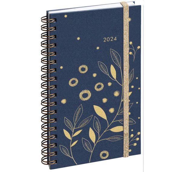 Lot de 3 Agenda semainier Espace 16S Végetal Bleu
