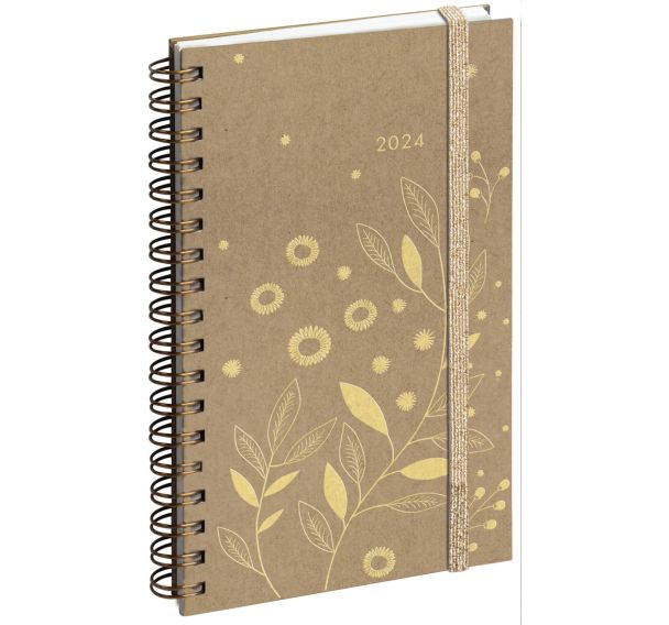 Lot de 3 Agenda semainier Espace 16S Végétal Kraft