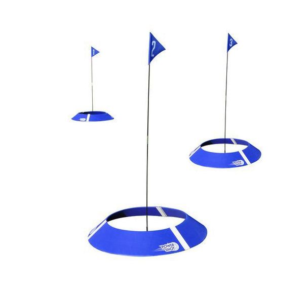 Lot de 3 Cibles de FOOT GOLF avec jalons drapeaux et sac de transport