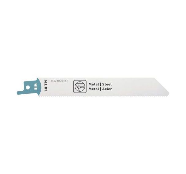 Lot de 3 Lame de scie sabre pour métal BIM 130T18 MS