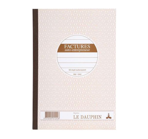 Lot de 3 Manifold facture avec feuillets autocopiant 50 dupli avoine