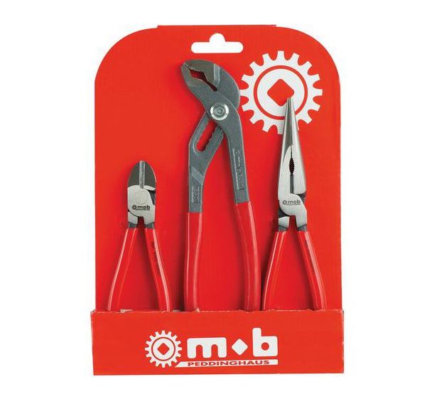 Lot de 3 Pinces, manches PVC