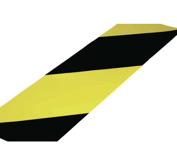 Lot de 3 Porte coupe feu 3000x450mm - Jaune et noir