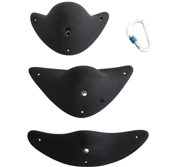 Lot de 3 Prises d'escalade - Entre Prises - Simon's Jugs XL 1 noir