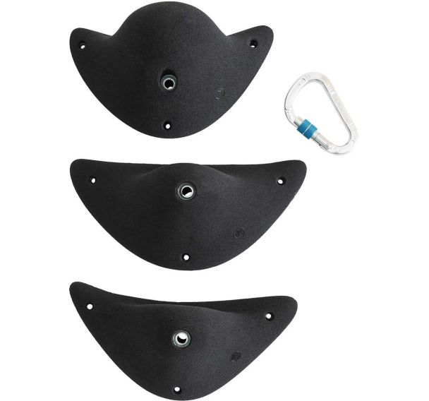 Lot de 3 Prises d'escalade - Entre Prises - Simon's Jugs XL 2 noir