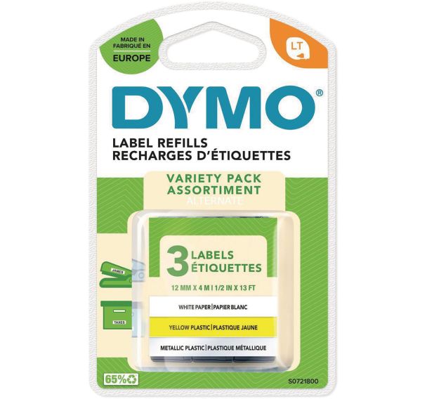 Lot de 3 Ruban Letratag lot de 3 rouleaux Assortis