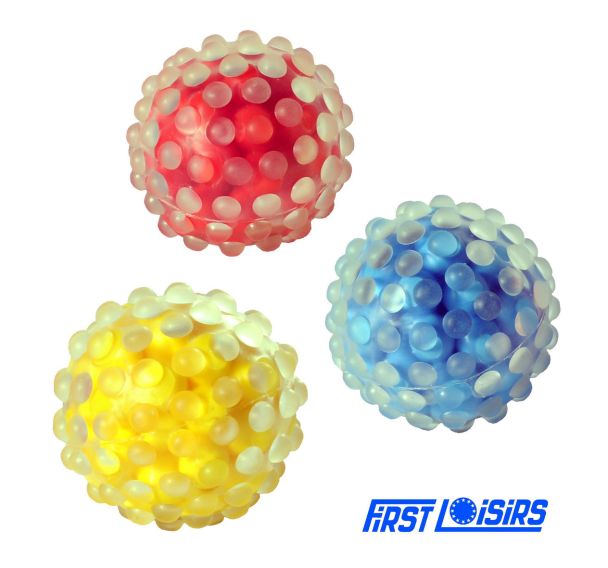 Lot de 3 balles grappes sensorielles dia 8cm