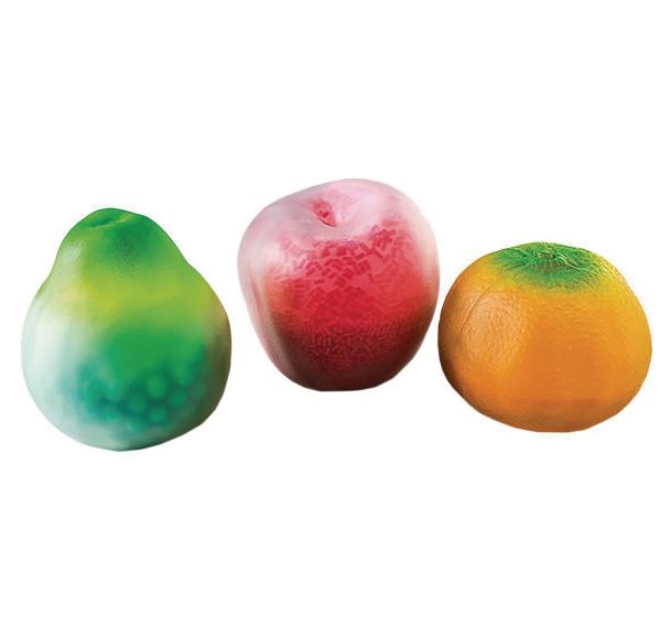 Lot de 3 balles sensorielles - fruits