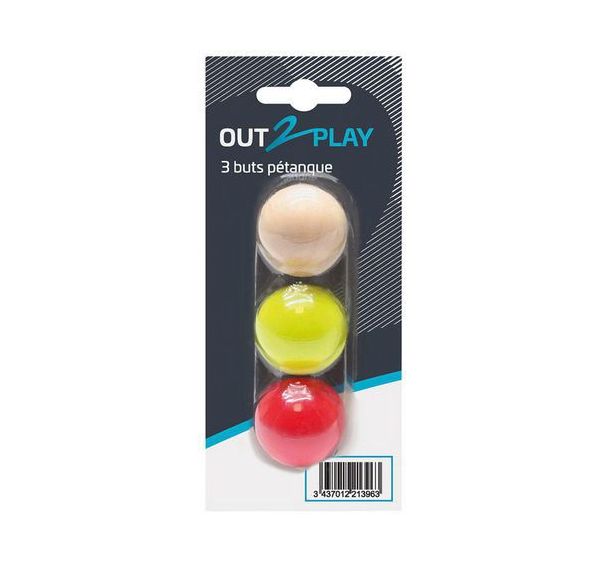 Lot de 3 buts de pétanques