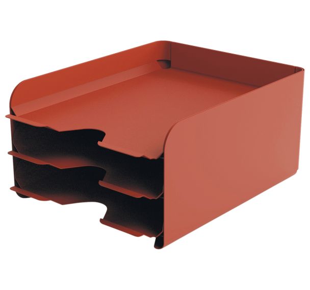 Lot de 3 corbeilles coulissantes à la française en métal-Alba