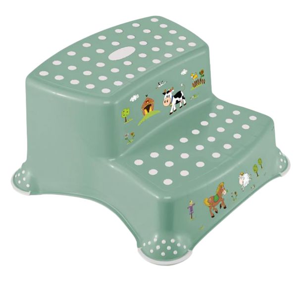 Lot de 3 double marche-pieds antidérapants décor Funny Farm