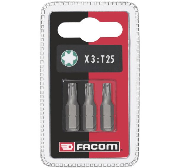 Lot de 3 embouts pour vis TORX® EX.1 - Facom
