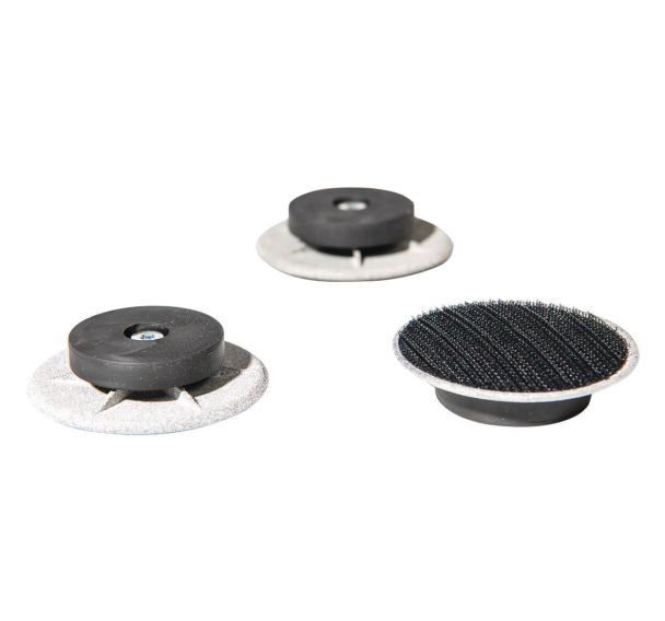 Lot de 3 fixations magnétiques pour surface en acier et velcro noir