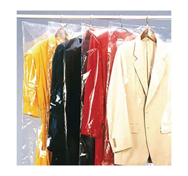 Lot de 3 housses pour vêtement 65x150cm transparent