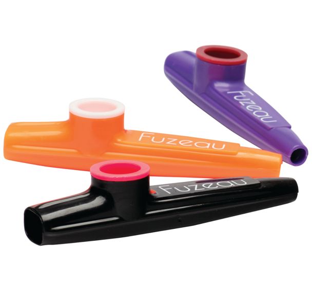 Lot de 3 kazoos en plastique ref 71481-Fuzeau