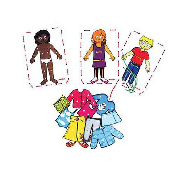 Lot de 3 personnages à habiller