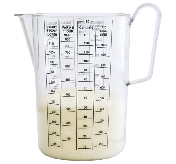 Lot de 3 pichets gradués 1,5 L - San cristal