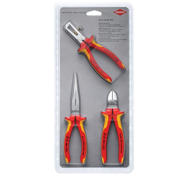 Lot de 3 pinces isolées 1000V 70 06 160/11 06 160/26 16 200