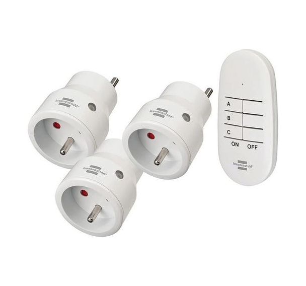 Lot de 3 prises télécommandées Comfort-Line sans fil