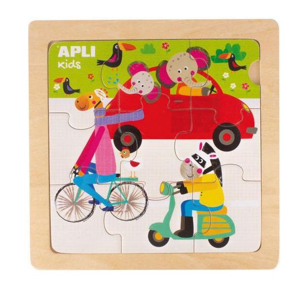 Lot de 3 puzzles encastrement les transports