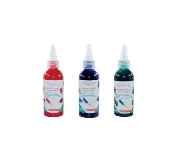 Lot de 3 recharges 80ml pour tampon encreur, complémentaires