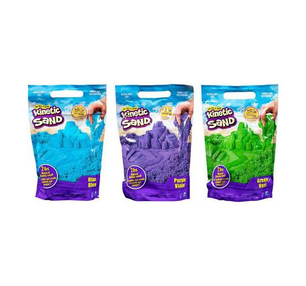 Lot de 3 recharges de 907 grammes de sable Kinetic coloré