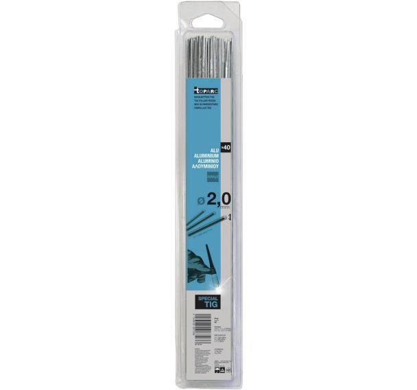 Lot de 40 Baguettes TIG en aluminium - brochable 0,33kg