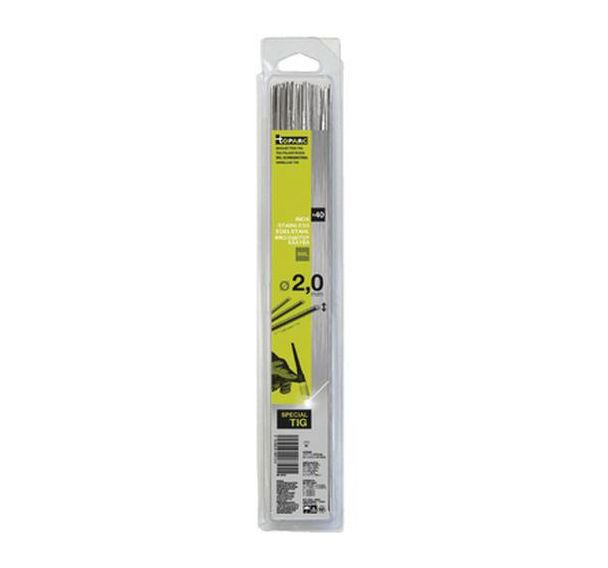 Lot de 40 Baguettes TIG en inox 308L - 330mm - brochable 0,33kg