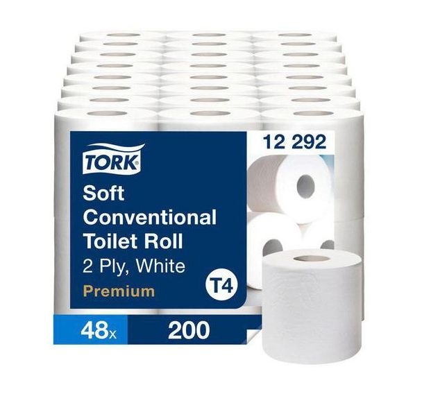 Lot de 48 Papier toilette 2 plis T4 Premium - Tork