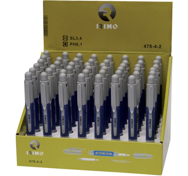 Lot de 48 Présentoir 48 tournevis précision poche PH0/PH1