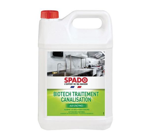 Lot de 4 Biotech traitement canalisations 5L - Spado