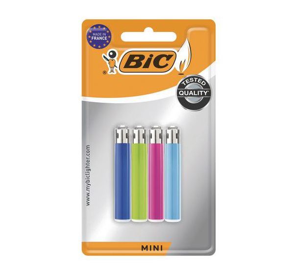 Lot de 4 Briquet à gaz Mini - BIC