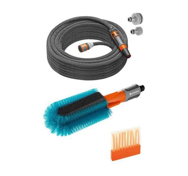 Lot de 4 Brosse de lavage pour vélo avec tuyau Liano