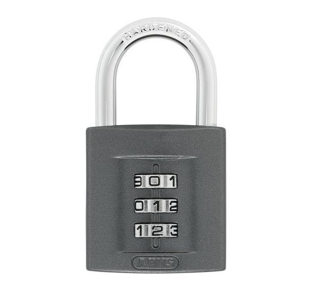 Lot de 4 Cadenas Combinaison 158-40mm Noir Blister - Abus