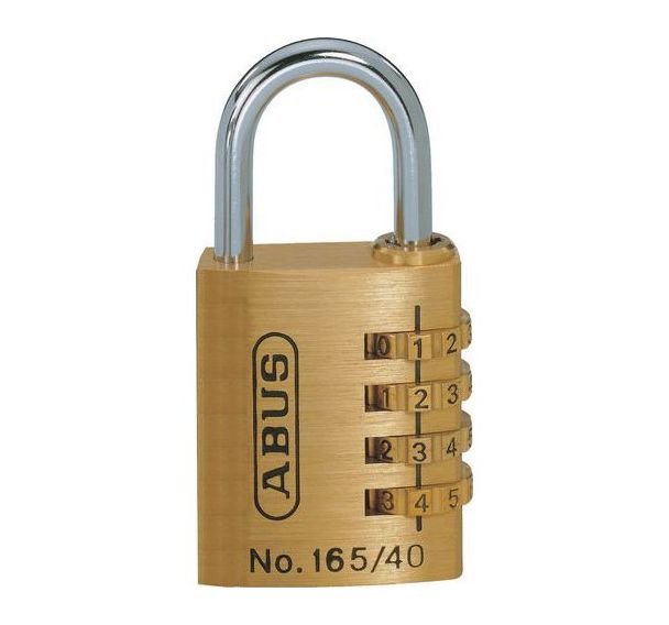 Lot de 4 Cadenas Combinaison 165 - 40mm Laiton - Abus