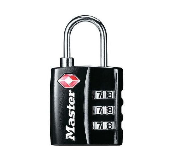 Lot de 4 Cadenas TSA 4680EURDBLK - Master Lock