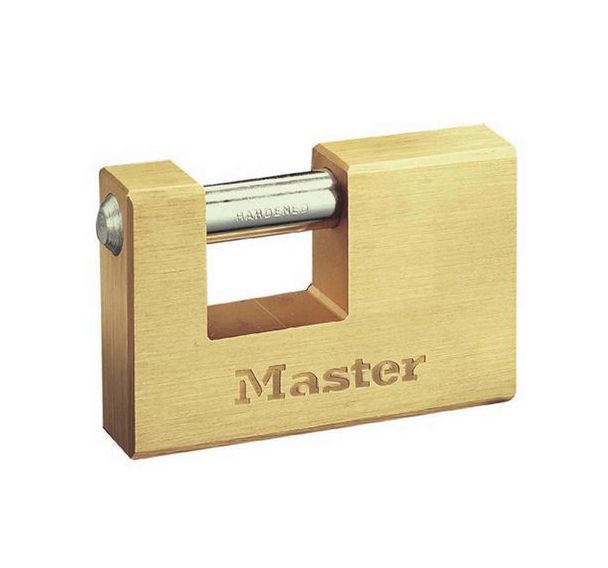 Lot de 4 Cadenas à clés en laiton rectangulaire 607EURDCC - Master