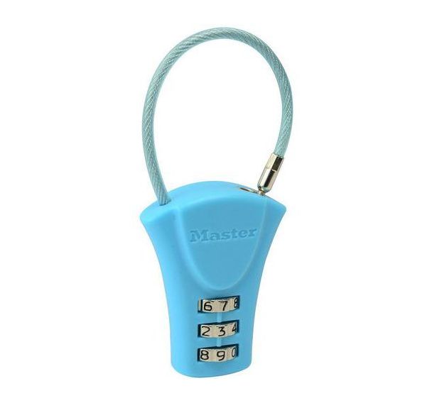 Lot de 4 Cadenas à combinaison acier-vinyle multicolor