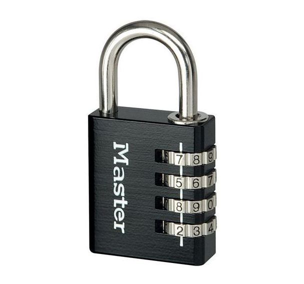 Lot de 4 Cadenas à combinaison en aluminium Program 7640