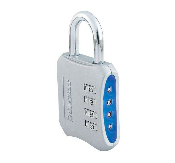 Lot de 4 Cadenas à combinaison programmable assorti 653EURD