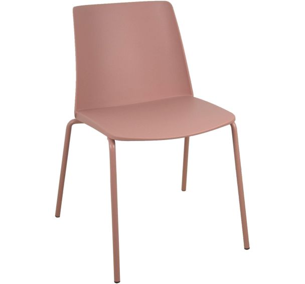 Lot de 4 chaises de réunion Orgaz en PVC